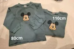 プティマイン ミッキーロンTeeセット 80cm 110cm