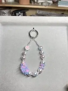 パステルフラワー ストラップ