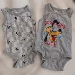 babyGAP ディズニー ミッキーマウス プルート ロンパース 2枚
