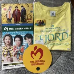 Mrs. GREEN APPLE フィヨルドTシャツ ライトイエロー グロップド
