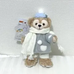 【新品】ディズニー　ダンシングスノーフレークス　ダッフィー　ぬいぐるみバッジ