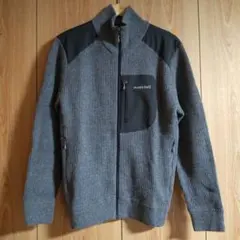 mont-bell◆ミッテルレギ フルジップセーター◆Men's男性用M◆グレー