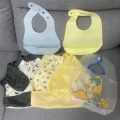 西松屋　ベビー　BABY お食事エプロン　5点セット