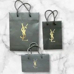 YSL イブサンローラン　ショップ袋　中小3枚セット