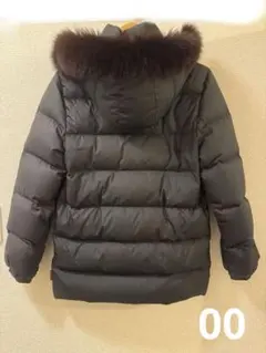 MONCLER ダウンジャケット ファー付き ブラック 00