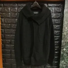 未使用に近い　トルネードマート　黒　ショールカラー カーディガン 　Ｌ~ＬＬのサムネイル