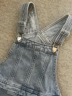 GU 120 デニム サロペットスカート キッズ