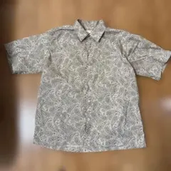 NANO UNIVERSE ペイズリー柄 半袖シャツ LIB 04