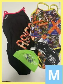 4点セット！練習用水着　arenaアシックス（M）＆jaked （M）＆帽子2点