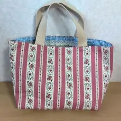 ハンドメイドトートバック　ランチトートバック　ミニトートバック