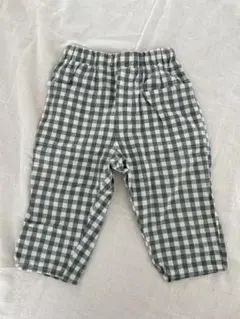 【ZARA ザラ】ギンガムチェック柄コットンパンツ