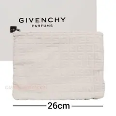 【24h以内発送可能】GIVENCHY 大きなアイボリーパイル生地ポーチ