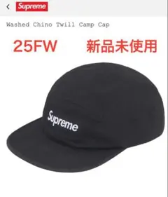 25FW Supreme Washed Chino Twill Camp Cap