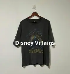 Disney Villains ヴィンテージライク ピグメント加工 Tシャツ L