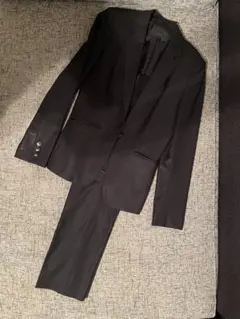 ICB パンツスーツ上下 USA 4 JPN9号 ダークネイビー ストライプ