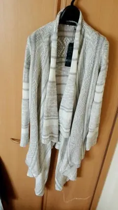 かぎ編みロングカーディガン  AZUL ZARA MURUA moussy