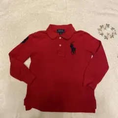 Polo Ralph Lauren 赤 長袖ポロシャツ 3T