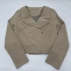 リップサービス LIP SERVICE ベージュ スエード ショート丈ジャケット