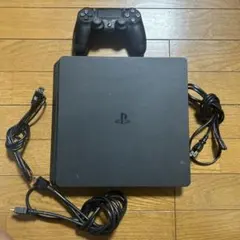 PlayStation 4 本体 ブラック コントローラー、コード付き