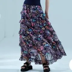 【極美品✨】 ダブルスタンダードクロージング マキシスカート　2024年　花柄