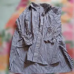 UNIQLO ストライプ 長袖シャツ M