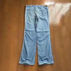 80sビンテージLevisリーバイスMovin Onフレアデニム古着ジーンズ薄青 