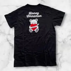 ハニーシナモン Honey Cinnamon 半袖 Tシャツ 刺繍 ブラックのサムネイル