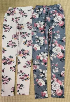 Bee des Bee 花柄 スパッツ150cm 2点セットのサムネイル