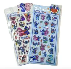 ２４時間以内発送　スティッチ　ぷくぷくシール　3D ボンボンドロップシール