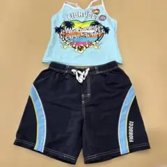 Fiorucci 水着セット 水色/黒