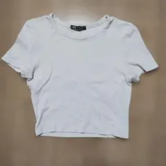 ZARA 半袖 クルーネック Tシャツ ホワイト Sサイズのサムネイル