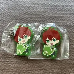 カラピチ じゃぱぱさん　むぎゅみにカプセルラバーキーホルダー２個セット
