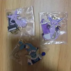 一番くじ　ポケモン　メタルチャーム　エーフィ　シャワーズ　d⑫