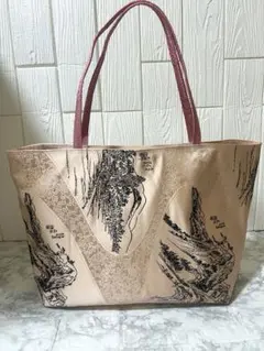 名古屋帯　ハンドメイド　リメイク　トートバッグ 其の246
