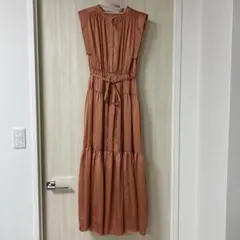 dazzlin ティアードノースリアソートワンピース オレンジ　F