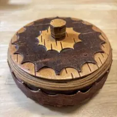 北欧ヴィンテージ 白樺細工　小物入れ