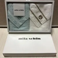 未使用 milashon ミラショーン タオルハンカチ 2枚セット ギフト