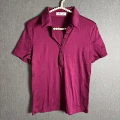 a.v.v MICHEL KLEIN PARIS マゼンタ ポロシャツのサムネイル
