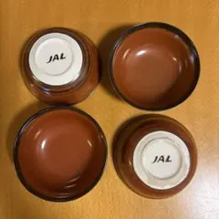 JAL旧ロゴ 陶器小鉢4個セットのサムネイル