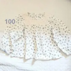 juo 花柄長袖ブラウス 100cm 美品