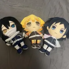 【美品】鬼滅の刃 ぬいぐるみ 3体セット 約15cm