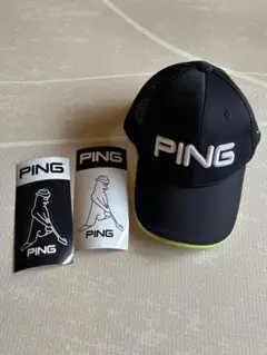 PING ゴルフキャップ　ステッカー付き