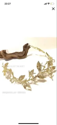 ゴールド　ブライダル用ヘアアクセサリー3点