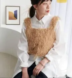 DISCOAT ディスコート フリンジビスチェ