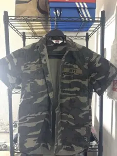 y2k 迷彩ジャケット 【ベンデイビス ミリタリー ファティーグ シャツ 】