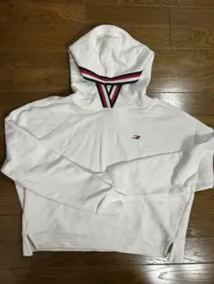 トミーフィルフィガー フード付き トレーナー パーカー レディース ホワイト