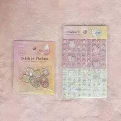 【新品】タイルシール キラキラアニマル フレークシール おはじきセット セリア