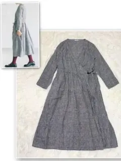 fog linen work フォグリネンワークカシュクールワンピース