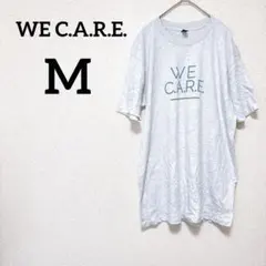 WE C.A.R.E. 【M】グレー Tシャツ 半袖シャツ ロゴ入り