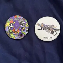 エヴァンゲリオン 缶バッジ 2点セット